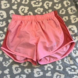 Nike Women's Athletic Shorts in Pink and Red